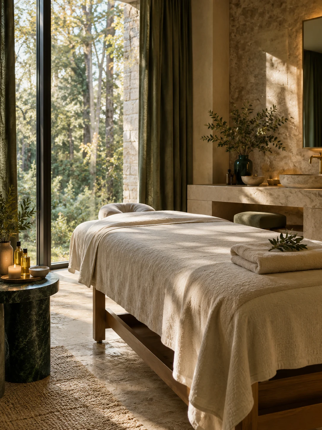 Massage sous la canopée